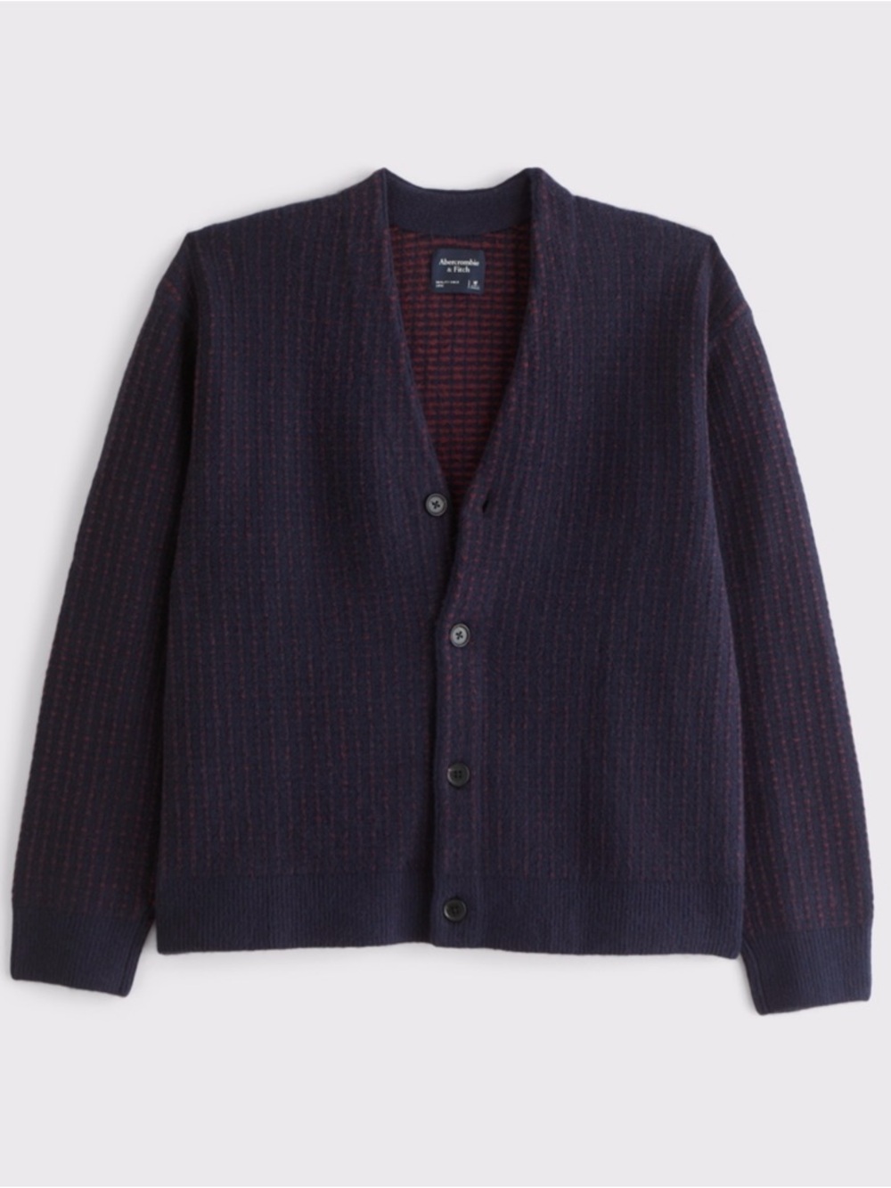Abercrombie and Fitch Texture Cardigan, MEN’s Size LARGE